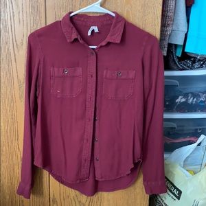 Red long sleeve shirt